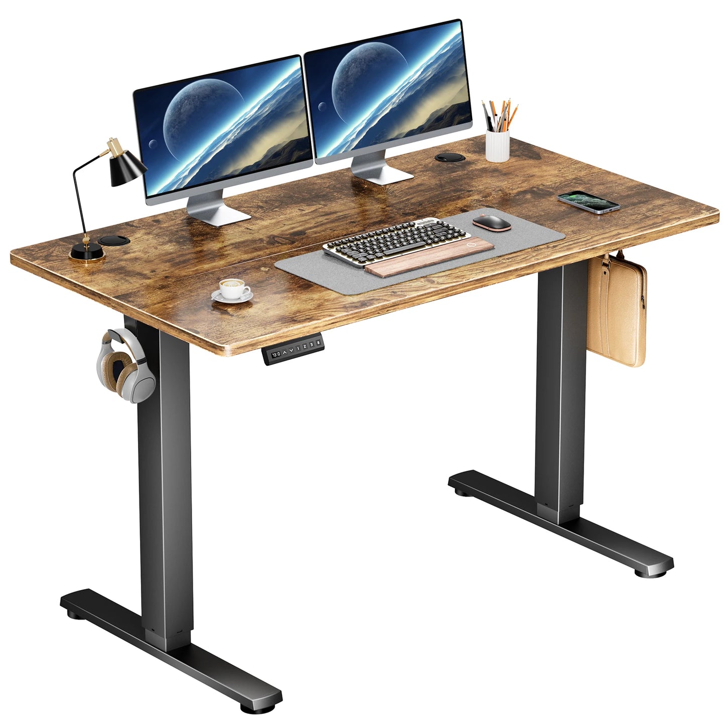 Height Adjustable Electric Desk 40x24 Inch Ergonomic