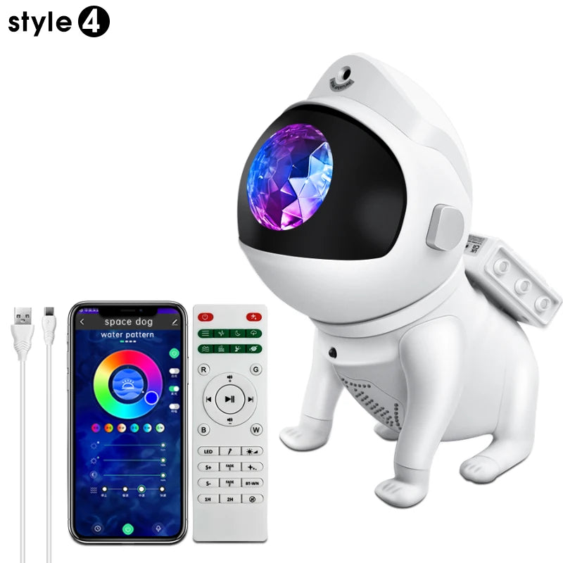 Astronaut Nebula Galaxy Light - Kids Night Projector Remote