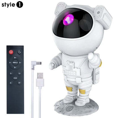 Astronaut Nebula Galaxy Light - Kids Night Projector Remote